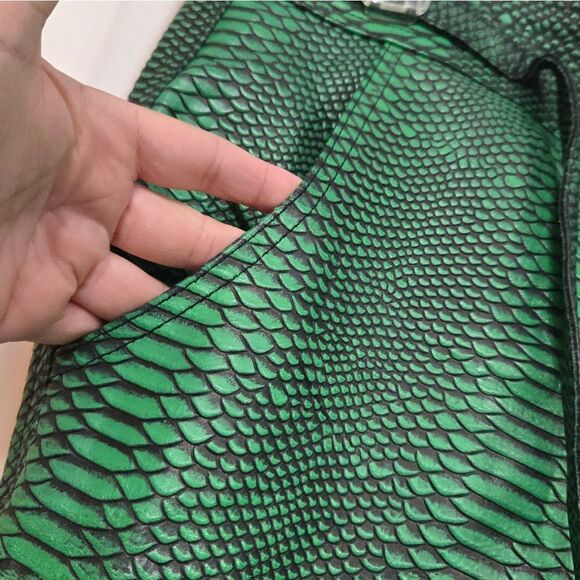 Flauce SUPER-SLIMEY CARGO pants size 36 like new rare find! 100% Cowhide leather - Picture 14 of 15